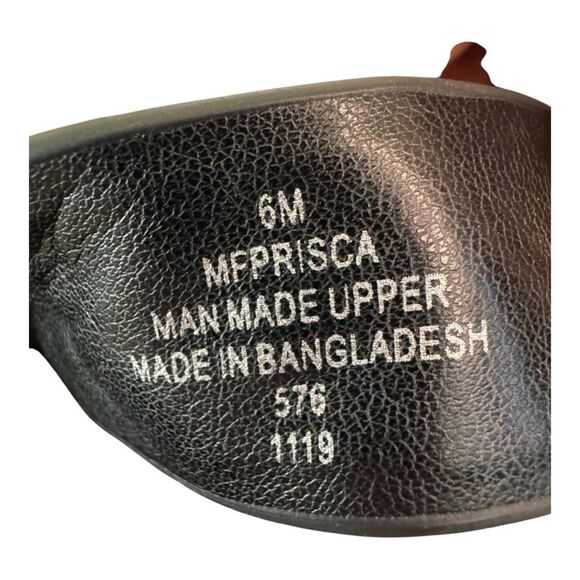 Marc Fischer Prisca Black Strappy with Silver Stud Sandal‎ Shoes Size 6 - Picture 8 of 8